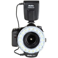 Meike FC110 Macro Ring Flash FC-110, Ring Light Suitable for Pentax SLR Cameras - Flash & Continuous Light, Also for Video Recording