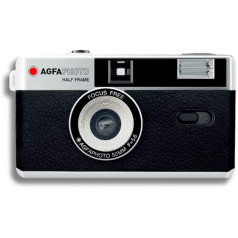 AgfaPhoto Analogue 35 mm 1/2 Format Photo Camera Black