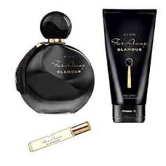 Avoncompany Avon Fragrance Set Far Away Glamour 1 x Eau de Parfum Spray 50 ml 1 x Pocket Spray 10 ml 1 x Body Lotion 150 ml for Women