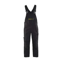 Blaklader 269513309933C146 Bib Overall with Stretch, Black/Hi-Vis Yellow, Size C146