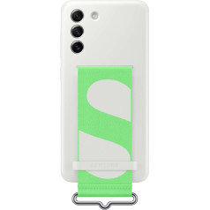 Samsung Korpuss ar siksnu priekš Galaxy S21 FE Strap Silikona Cover, balts