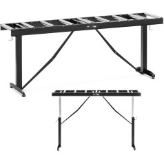 Rullīšu padevējs ar augstuma regulēšanu līdz 200kg 9 ruļļi 320x35mm 167cm