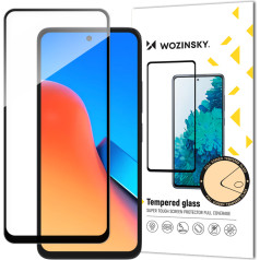Izturīgs pilnekrāna rūdīts stikls ar rāmi priekš Xiaomi Redmi 12 Full Glue melns