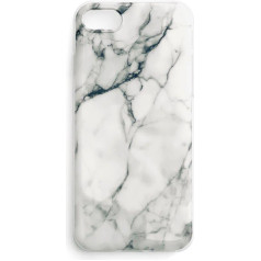 Marmora gēla maciņš, marmora vāciņš priekš iPhone 13 Pro, balts