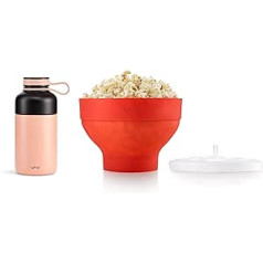 Lékué Popcorn Gift Set Silicone + Stainless Steel Thermos Flask 300ml