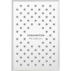 Vossington Picture Frame 70 x 100 cm White - Modern Frame with Bevelled Edge - Poster Frame - Large - Frame for 1 Picture, Poster or Puzzle in the Format 70 x 100 cm (100 x 70 cm)