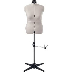Sewing Online Adjustable Tailors Dummy - Grey - UK 16-22 Sew Stylish SW151-GREY
