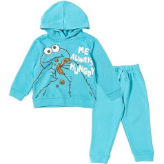 Sesame Street Cookie Monster Infant Baby Boys Fleece Pullover Hoodie & Pants Blue 12 Months