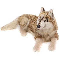 Uni-Toys - Wolf lying down - 100 cm (length) - plush wolf, lupus - plush toy, cuddly toy