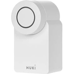 Nuki Smart Lock (4th Generation), Smart Door Lock with Mat for Keyless Entry Without Modification, Electronic Door Lock Turn Smartphone into Key, White