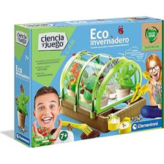 Clementoni - Eco Greenhouse, Scientific Game for Botanics, Greenhouse for Children, Toy in Spanish from 8 Years (55423)