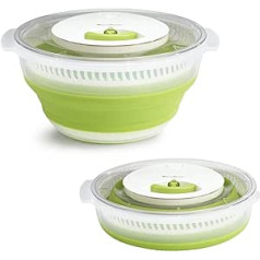 Moulinex Essoreuse à Salade K2530104 Extendable Salad Spinner 4 L Plastic Green
