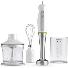 Kenwood HDP109WG Stabmixer, 600 W, Triblade Edelstahl, einfach zu zerlegen und zu reinigen, weiß und grün