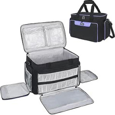 LEFOR·Z Sewing Machine Bag with Removable Padding Sewing Machine Carry Bag Fits Most Standard Sizes Singer, Brother, Janome and Sewing Accessories, black, Storage bag