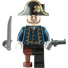 LEGO Fluch der Karibik - Minifigur Hector Barbossa Holzbein mit Degen & Pistole 4192
