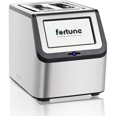 Smart Toaster with Touch Screen, KETIAN 2 Slice Toaster, Automatic Shut-Off, Auto Lift & Bread Centring, Stainless Steel, 1400 W