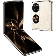 HUAWEI P50 Pocket Premium Foldable Smartphone, 3D Microsculpture Design, Ultra Spectrum Camera, 6.6 Inch OLED Display, Sun Protection Detection, 12 GB RAM + 512 GB ROM, Gold