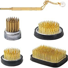 Kacrilidi 4 Pcs Flower Jewelry Pin Ikebana Kenzan Flower Decoration Flowers Frog Flower Holder Flower Hedgehog Flower Frog Tools Flower Studs for Flower Arrangements Art Home Office Decoration