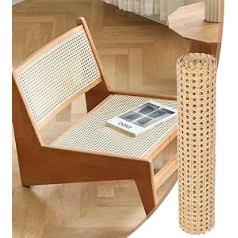Viennese Wicker, Chest of Drawers, Wicker Wicker, Natural, Sold by the Metre, Viennese Wicker, 200 x 35 cm, Light Rattan Fabric, Waterproof, Mouldproof for DIY Projects and Decoration, Enhancing