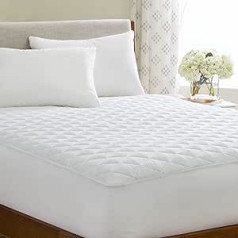 British Home Bedding Quilted Anti Allergy Single Mattress Protector
