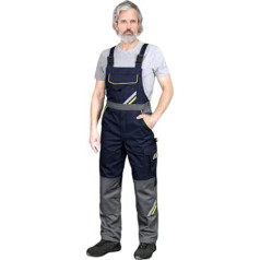 REIS PROMASTER PROX-B Arbeitshose für Herren | Sicherheitshose | Cargo | Arbeitshose | Workwear | mit Knieschützern | Marineblau-Gelb-Grau | Größe:50