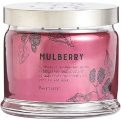 PartyLite 3 Wick Candle Holder - Blackberry