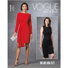 Vogue Pattern V1675A5 Women's Dress, A5, 34-42, Paper, Assorted (6-8-10-12-14)