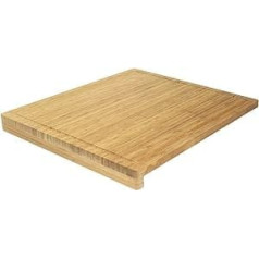 AMBIANCE NATURE 508815 Bambus-Schneidebrett mit Rand, 52,5 x 46 x 1,9 cm