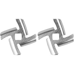 Pack of 2 Meat Grinder Blade YUTOU Meat Grinder Plate Blade, Meat Grinder Cutter Knife, Meat Grinder Knife Cutter Parts, Meat Mill Accessories for Meat Grinder (Size : 46 mm)