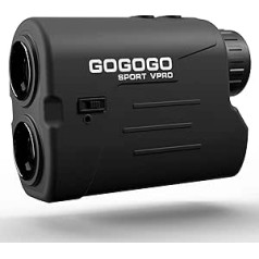 Gogogo Sport Vpro Golf Rangefinder with Slpoe & Magnetic Strip, 600 m Golf Laser Rangefinder with Clear Vision, Flag Lock, Vibration for Golf Hunting, Legal for Tournament