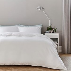 Silentnight 100% Pure Cotton Super Soft Cosy Easy Care Bedding Set King Size (230 x 220 cm) + 2 Matching Pillowcases 520560GE