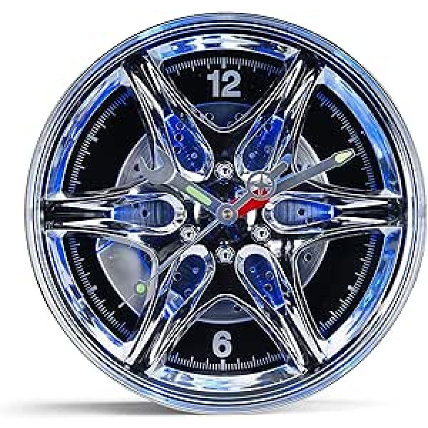 RED5 Wanduhr mit LED-Radfelge, Standard