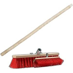 Street broom, industrial broom, sweeping broom, selectable widths, with or without handle (100 cm with 150 cm handle)