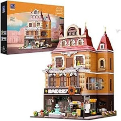 PANTASY European Style Bakery Building Toy Create Your Own Charming Miniature Bakery Building Set