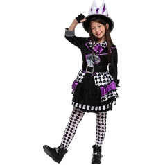 Spooktacular Creations Child Girl Dark Mad Hatter Costume for Halloween