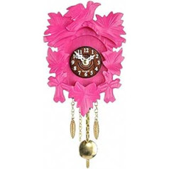 Kuckulino Pendulette en miniature de la Forêt Noire Coucou rose, batterie incluse
