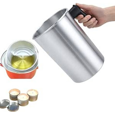 Candle Making Pouring Pot, 3 L Large Capacity DIY Candle Making Jug, Wax Melting Pot Made of Aluminium with Drip-Free, Heat Resistant Handle and Pouring Spout for Home