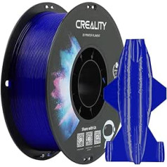 Creality CR-PETG 3D Printing Filament 1.75 mm, Excellent Toughness, High Precision, Odourless, Non-Toxic, Moisture-Resistant, 1 kg (2.2 lbs) Printing Filament for 3D Printers (Clear Blue)