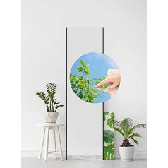 brisafe Shatterproof Wall Mirror Large Black 35 x 140 cm Full Length Mirror Modern for Hanging on Door or Wall in Bedroom, Hallway, Living Room & Bathroom