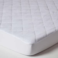 Homescapes Allergy Sufferers Mattress Cover 180 x 200 cm, Anti-Allergic Mattress Protector with Fitted Border, Antibacterial