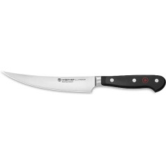 Wüsthof BBQ and preparation knife, classic (1040134516), 16 cm blade length, forged, rust-proof stainless steel, very sharp meat knife