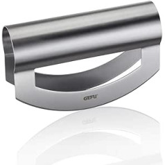 GEFU Viavo 12630 Weighing Knife for Fine Chopping or Chopping, with Double Blade, Herb Knife, Stainless Steel