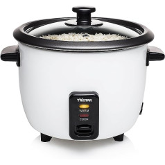 Tristar RK Rice Cooker, Boil Dry Protection, 0.6 litres, black, white