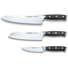 3 Claveles 3 Claveles Kimura Professional Kitchen Knife Set, Kitchen Knife, All-Purpose Kitchen Knife, Stainless Steel Kitchen Utensil Set, 3 Knives