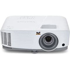 Viewsonic PA503W 3D Heimkino DLP Beamer (WXGA, 3.600 ANSI Lumen, HDMI, 2 Watt Lautsprecher, 1.1x optischer Zoom) weiß-grau