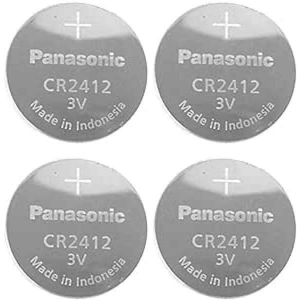 Panasonic CR2412 3 V Lithium Batterie Pack 1 x (4 Stück) = 4 Single Use Akkus