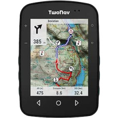 TwoNav Terra, Outdoor GPS with 3.7 Inch Widescreen for Mountain, Hiking, Bicycle or Navigation with Maps Included | According to World of MTB, Best of 2023