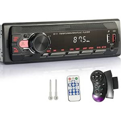 iFreGo Car Radio MP3 Player Supports Bluetooth Car Radio Hands-Free MP3 / FM Radio Player, Supports USB for Music Playback WMA/WAV/TF Media Player Remote Control