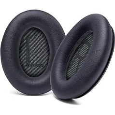 WC Wicked Cushions Replacement Ear Pads Compatible with Bose QuietComfort 35 (QC35) & QuietComfort 35ii (QC35ii) Headphones & More - Improved Comfort & Durability | Black