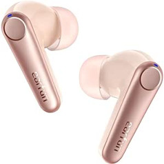 Bluetooth Headphones In Ear, EarFun Air Pro 3 Headphones Wireless, Hybrid Active Noise Cancellation, HiFi Sound Qualcomm aptX Adaptive, 6 Microphones CVC 8.0 Calls, Multipoint, 45H Battery, App, Pink